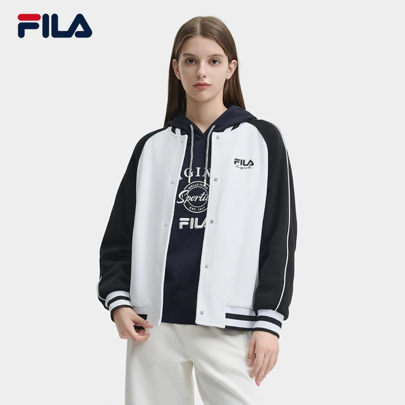 Fila/斐乐女装秋季新款运动棒球服外套休闲时尚F11W449504F