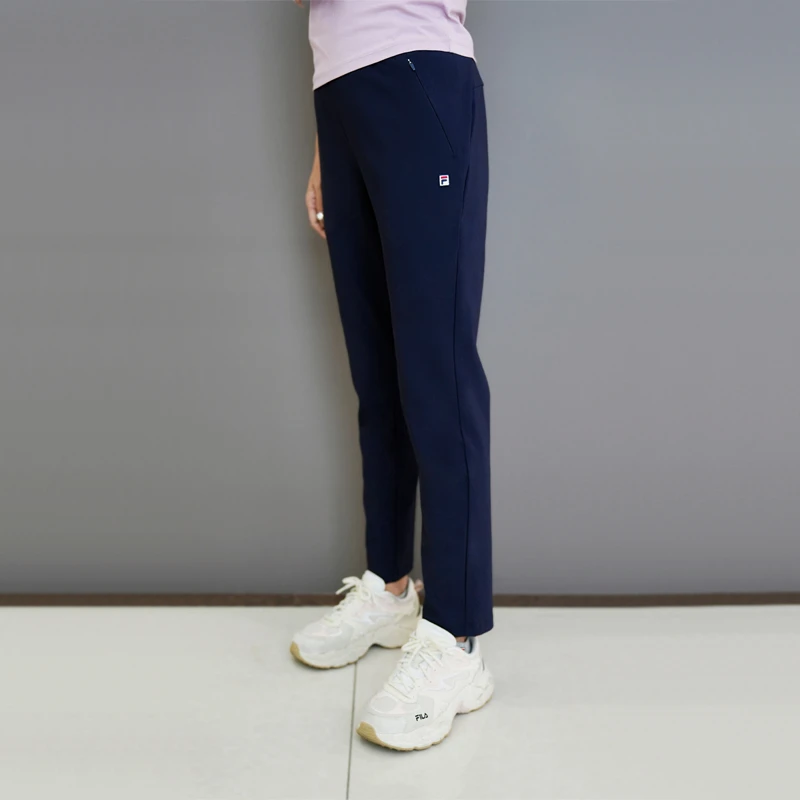 Fila/斐乐女士【高弹百搭速干长裤】秋冬运动休闲长裤A51W343603A