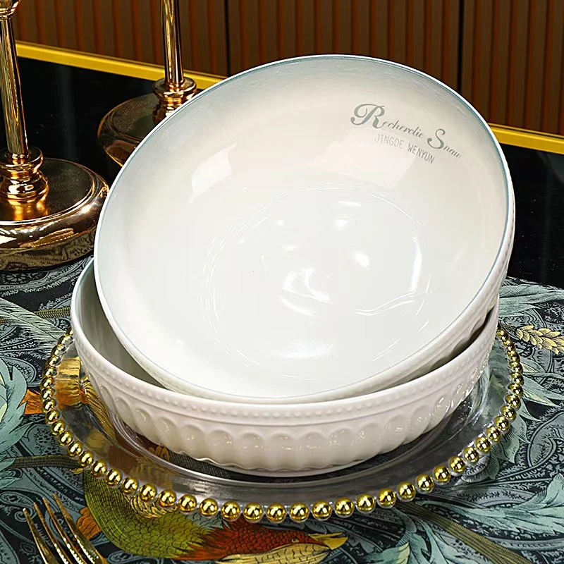 【渐变灰9英寸浮雕碗2个装】破损补发