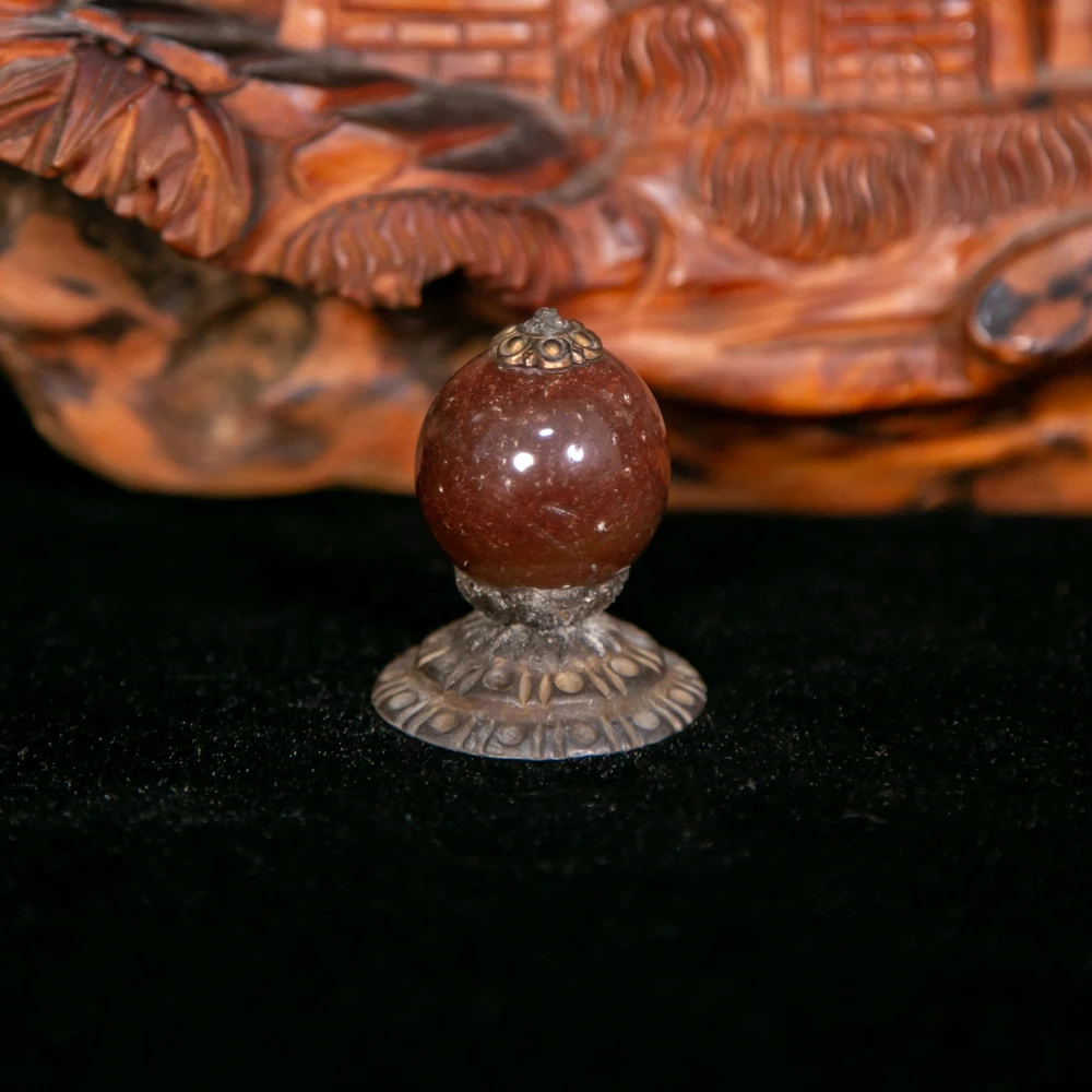 清/铜铸帽顶珠单颗(以直播间展示为主发)