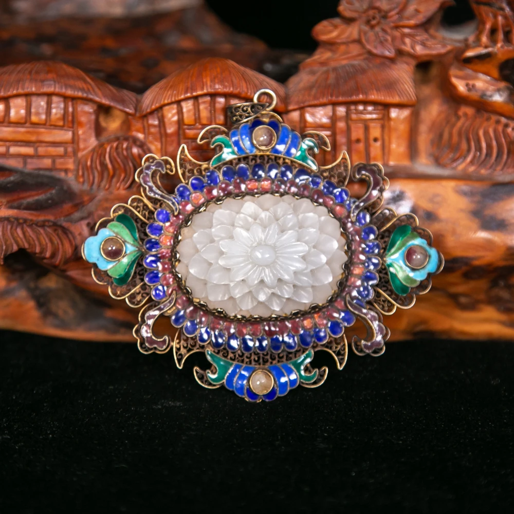 花丝嵌玉挂件HLX-1152