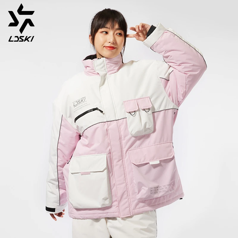 机能款式滑雪服厚棉填充怕冷星人喜爱的滑雪服防水宽松加厚防风