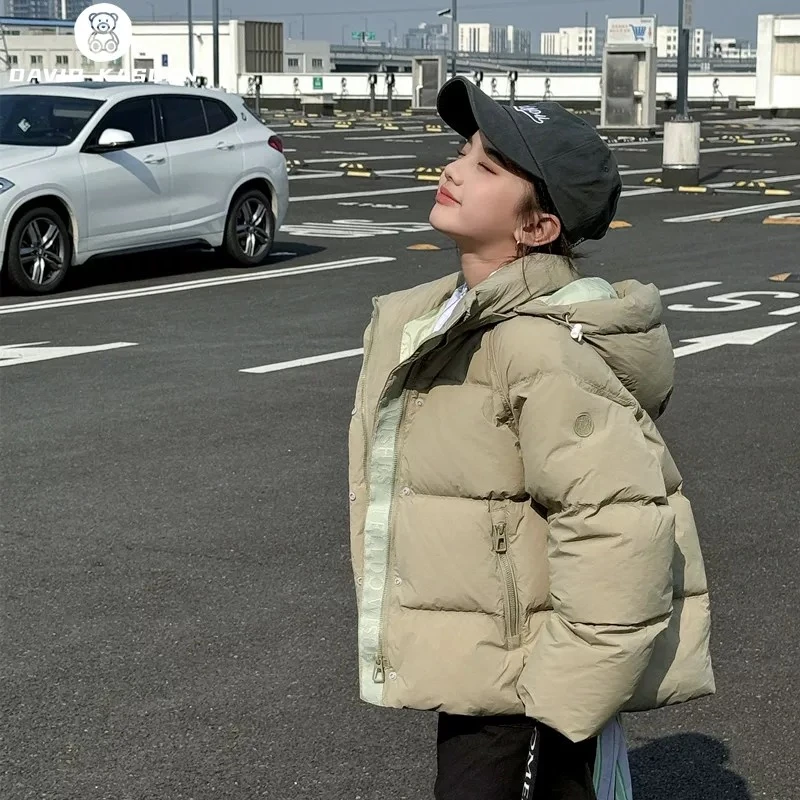 6825儿童羽绒服2024新款冬装百搭外套宽松上衣
