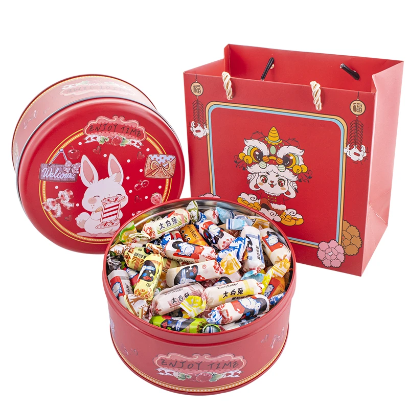 大白兔奶糖300g混合口味糖果礼盒装糖果礼物童年味道即食
