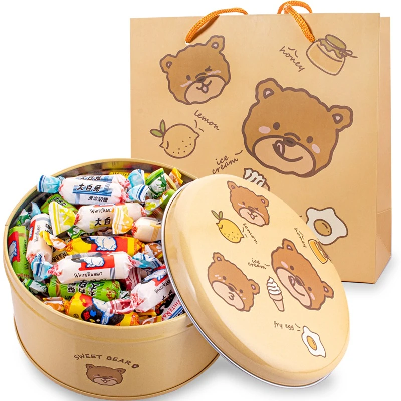 大白兔 奶糖混合口味糖果礼盒装儿童糖果零食礼物童年味道奶味BL