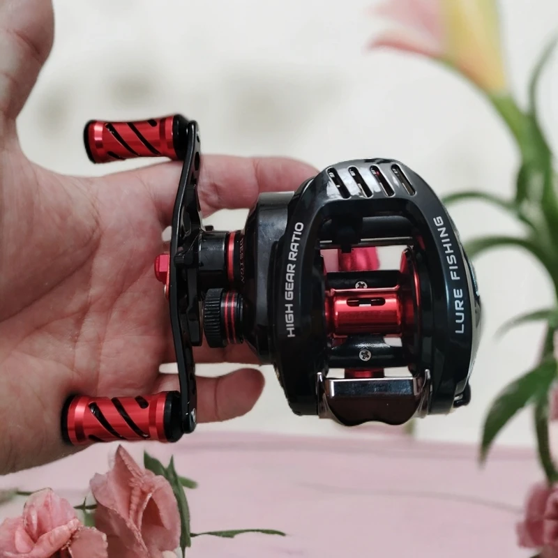 微瑕疵【黑用机械师】高配水滴轮路亚轮深线杯大物金属轮脚远投轮