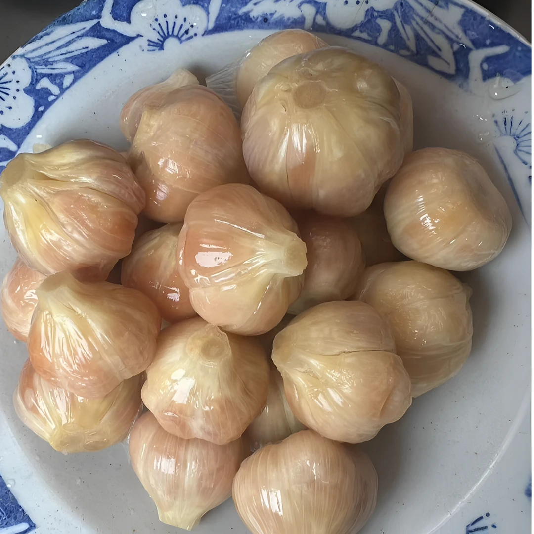 安徽大蒜头腌大蒜头子满满的家乡味道腌蒜头正宗咸大蒜头独头