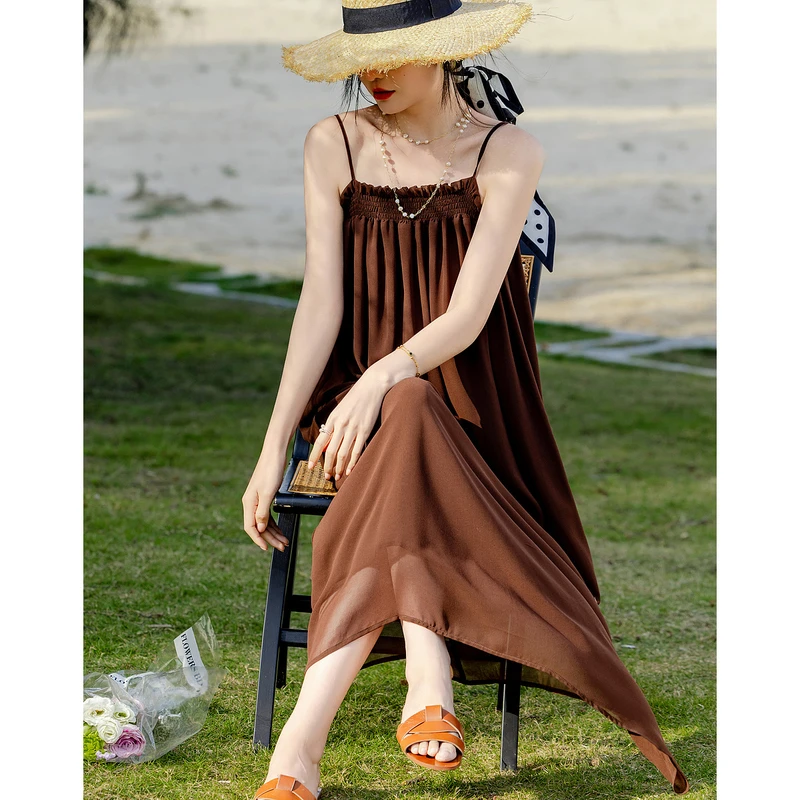 【大飞专属】德·玛纳夏新浪漫都市荷叶边连衣裙G539221570102