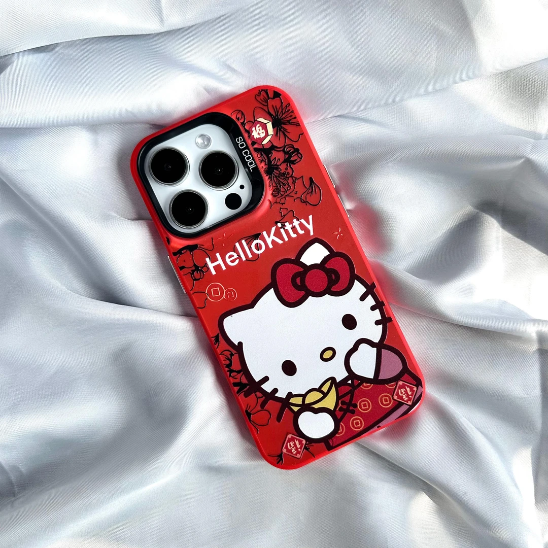 适用iPhone手机壳HelloKitty防摔摔苹果华为荣耀小米适用卡通搞怪