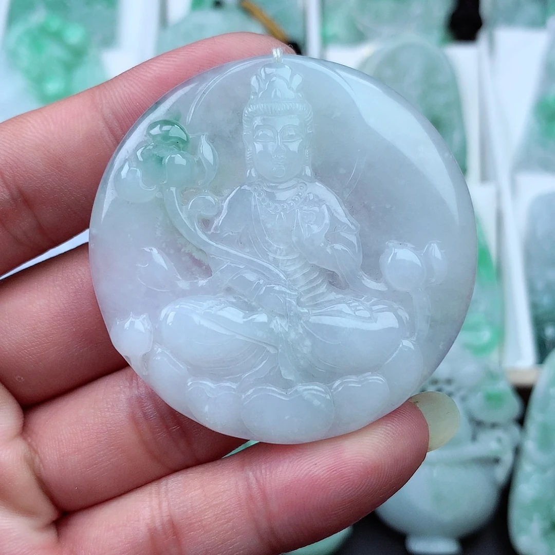 翡翠颈饰未镶嵌翡翠吊坠