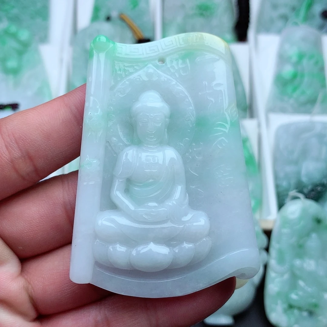 翡翠颈饰未镶嵌翡翠吊坠