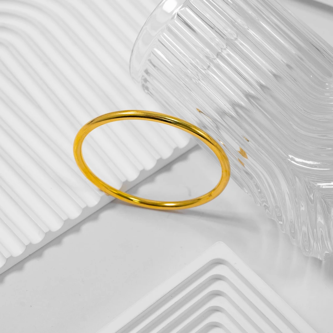 足银手镯 光面手镯实心简约时尚三生三世百搭经典气质镯子ins合集