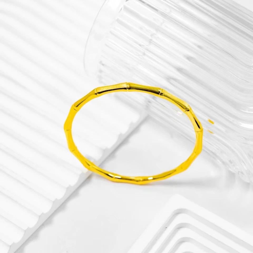 足银手镯 竹节系列