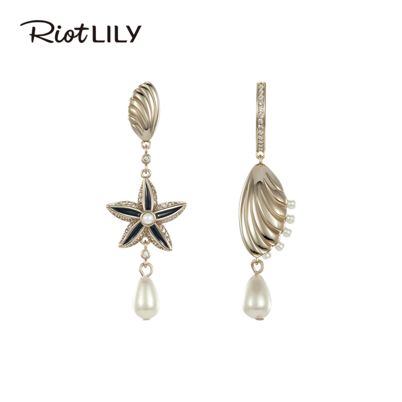 合金耳饰 Riotlily艾特里里奇愈海洋系列耳环耳圈趣味送礼物