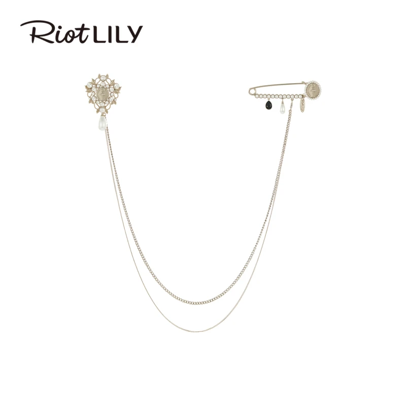 RiotLILY/艾特里里 锌合金羽毛胸针 舞蹈装扮系列夸张胸针雅酷