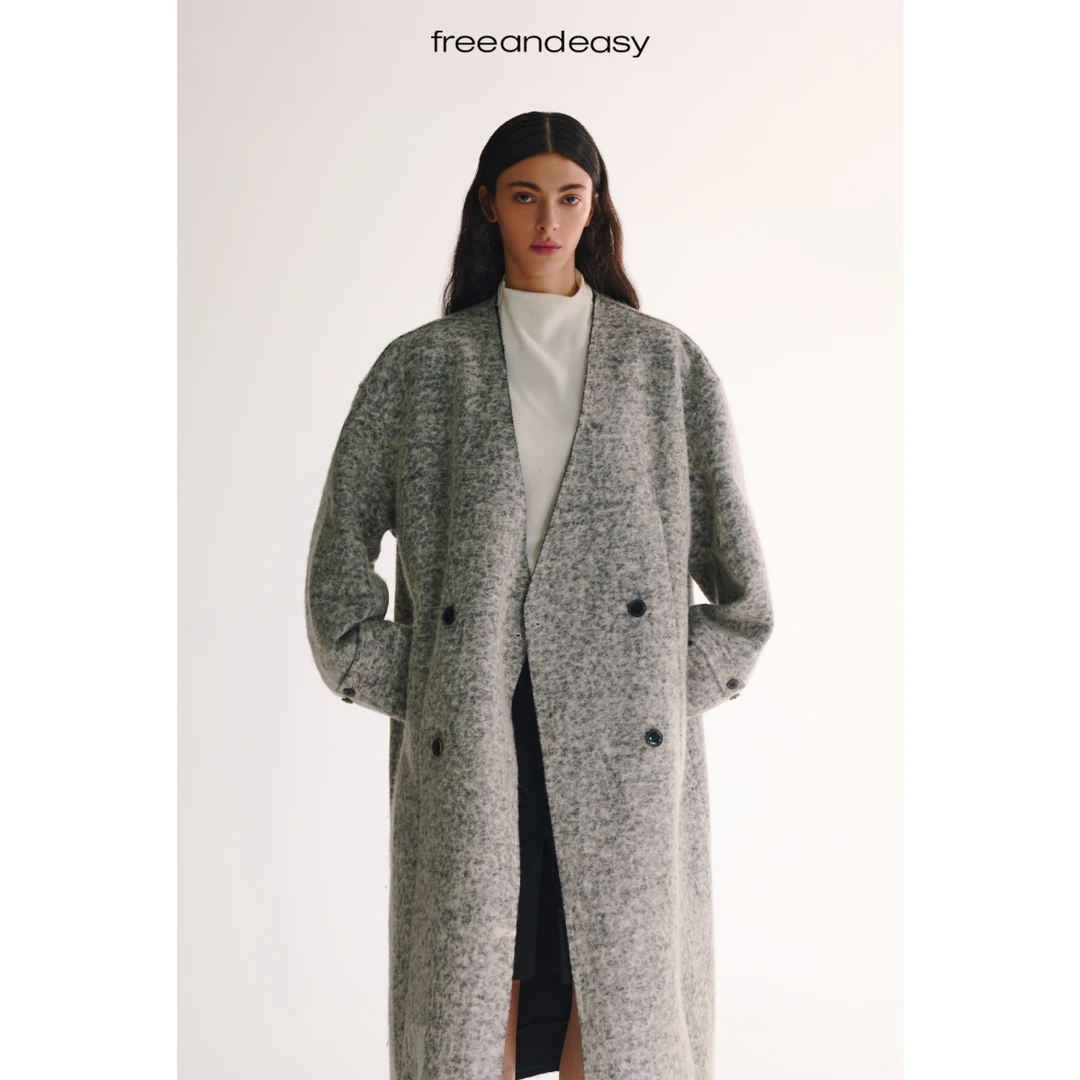 FAEfreeandeasy keep space  菌斑长外套B411005