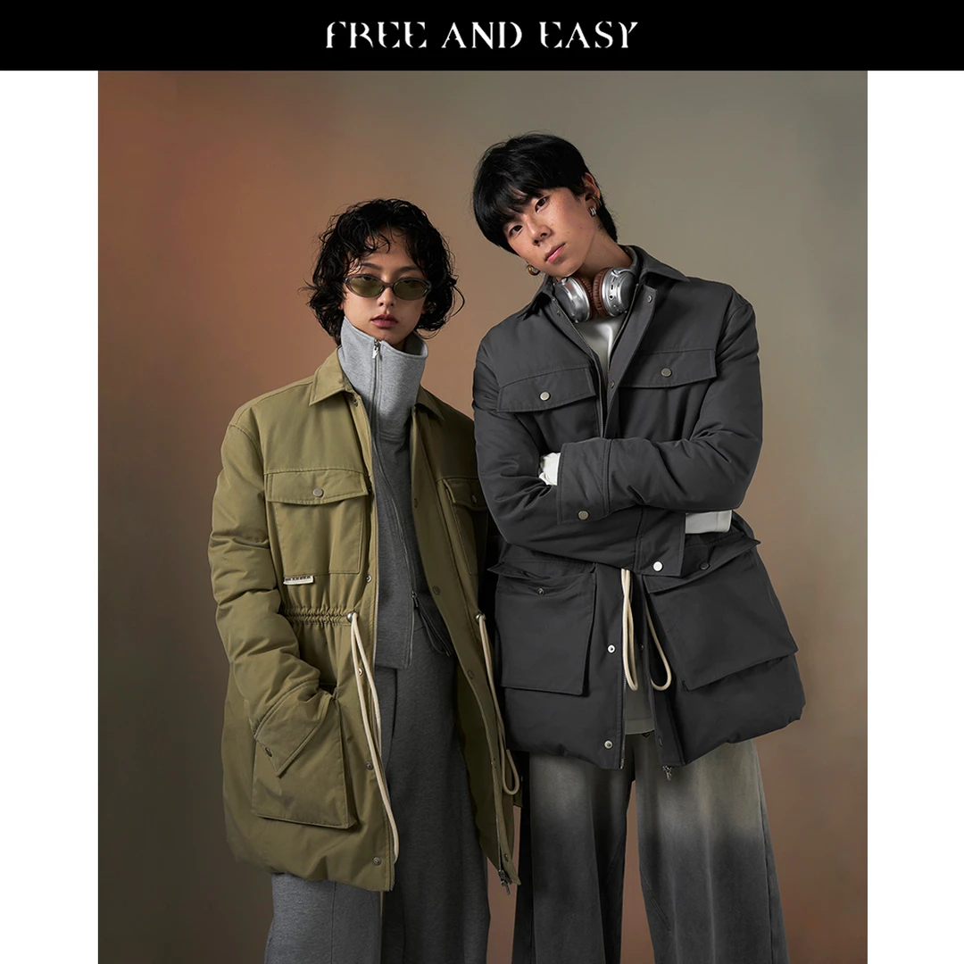 ZLHK【FAE】"共享快乐"派克羽绒服 B313015