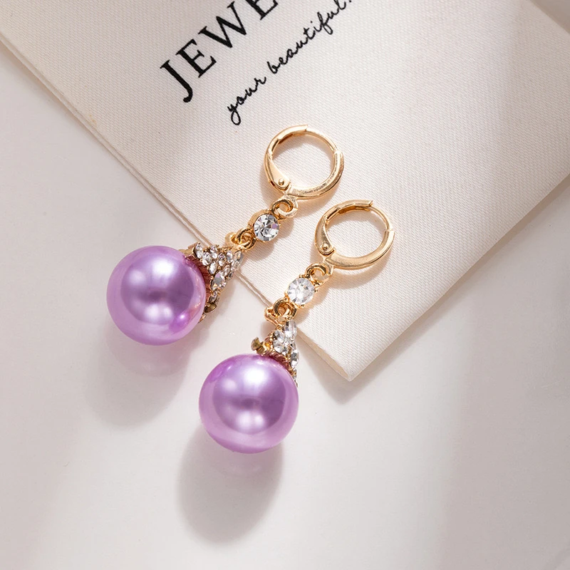 铜合金耳饰 气质轻奢时尚百搭梦幻精致优雅高贵耳环2068