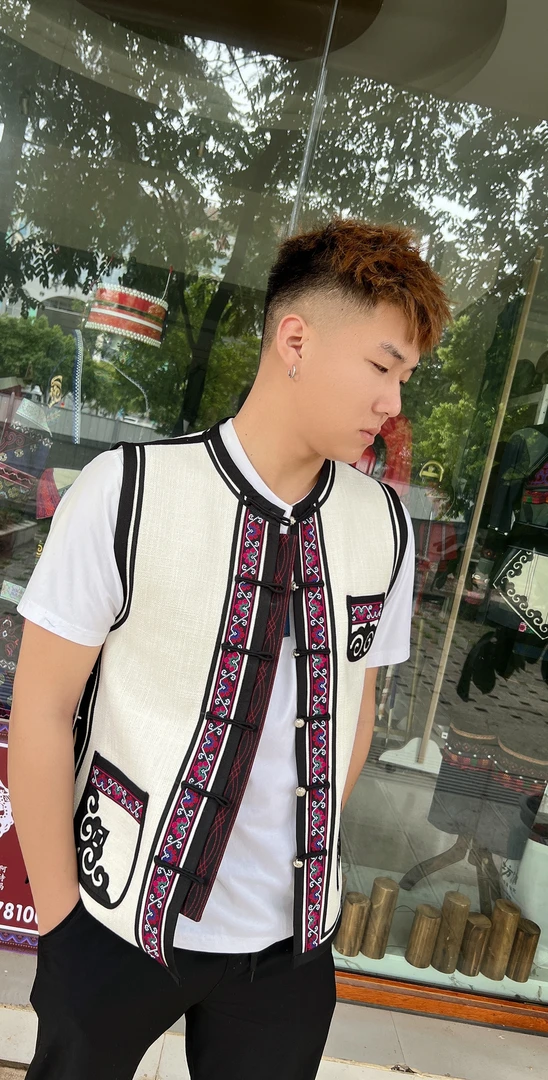 男士马甲外套民族风新款服饰