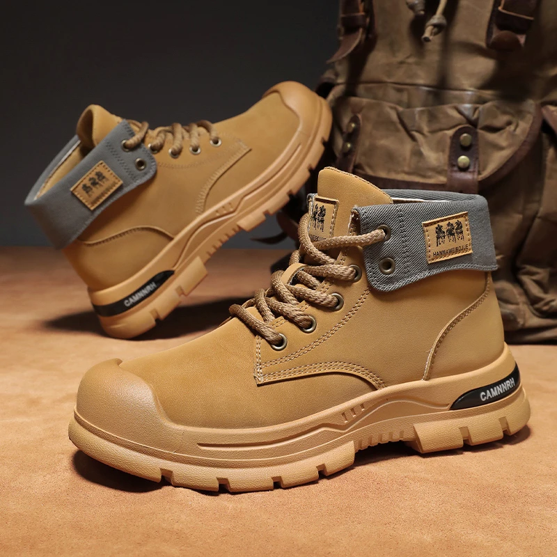 男士爆款马丁靴2024秋冬百搭英伦短靴潮流短靴防踢户外单靴