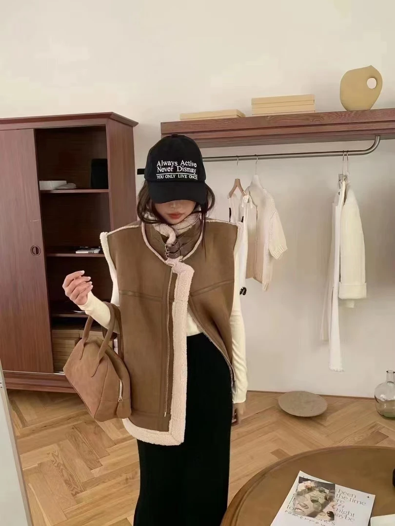 秋冬时尚保暖休闲宽松百搭外套