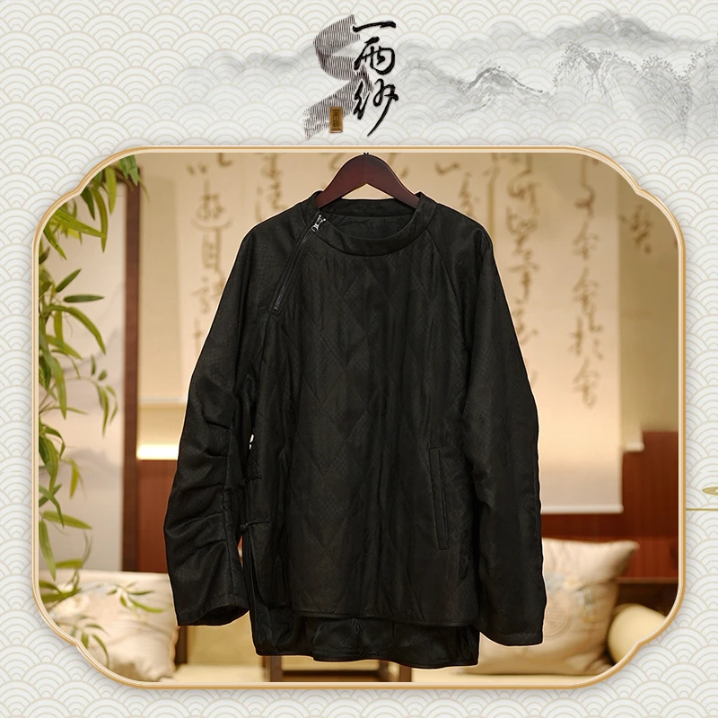 【棉卫衣】235765桑蚕丝绞罗香云纱上衣棉外套新中式45