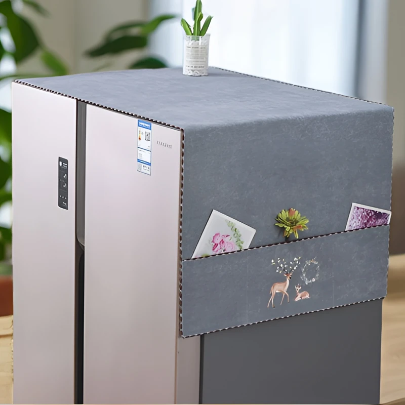 双开门冰箱防尘罩盖布巾防滑家用防尘盖洗衣机通用盖巾单开门防水