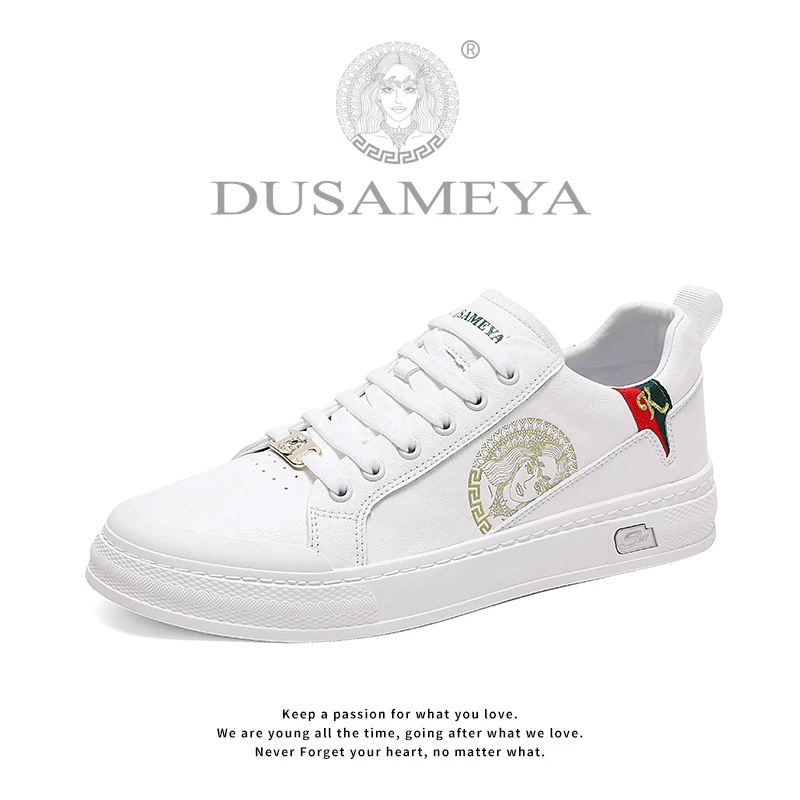 DUSAMEYA/杜莎米娅夏季男士轻奢百搭舒适潮鞋休闲时尚经典板鞋