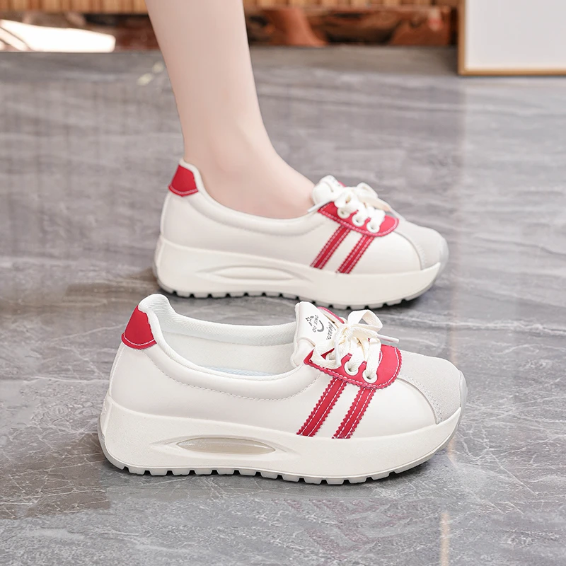 夏季浅口小白鞋女学生韩版软底一脚蹬小单鞋厚底百搭运动休闲鞋潮