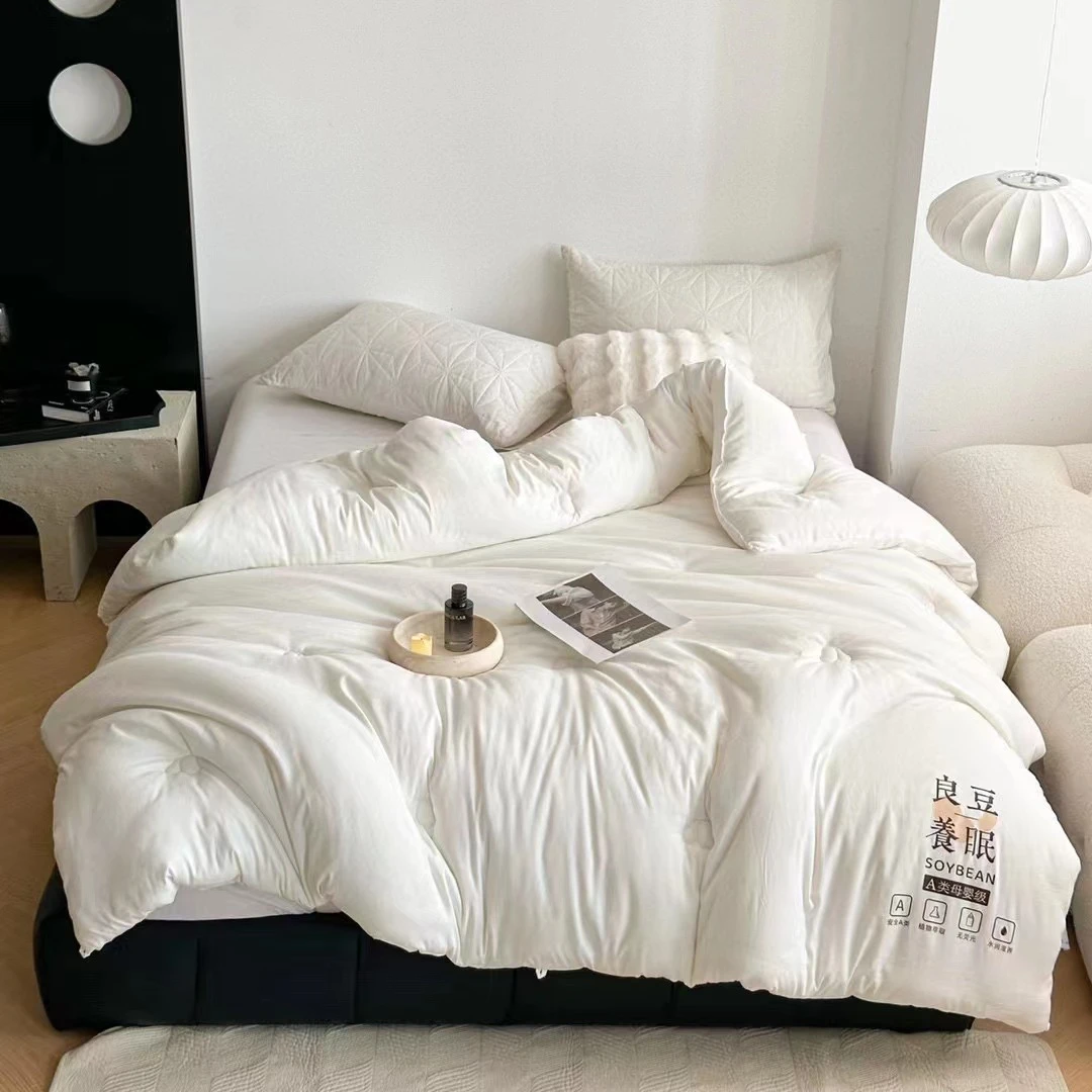 美玲 良豆养眠大豆被A类母婴级针织柔软亲肤