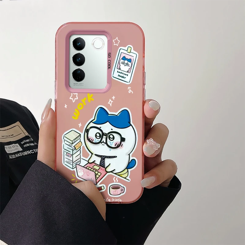 vivoS16手机壳高颜值个性创意网红可爱卡通动漫猫彩银壳