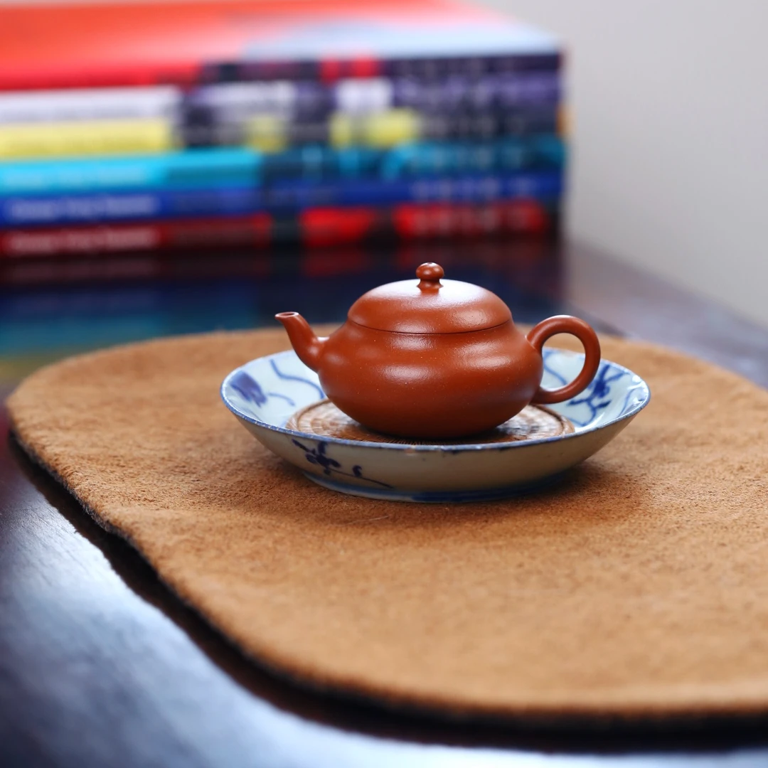 史鹏文 缘聚壶 原矿朱泥120cc全手工 朱勤勇弟子紫砂壶