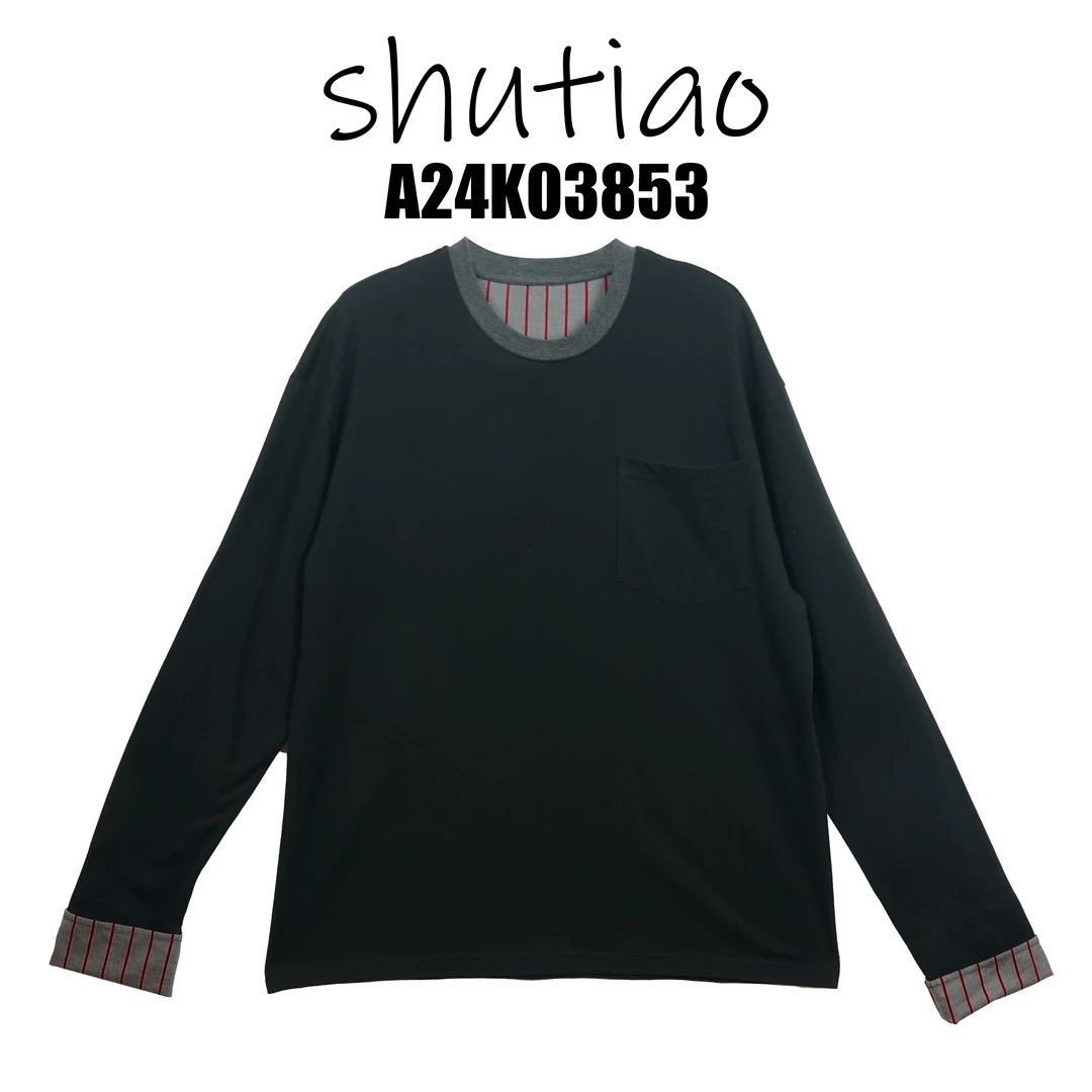 【SHUTIAO】2024秋冬：新款小众设计款T恤A24K03853