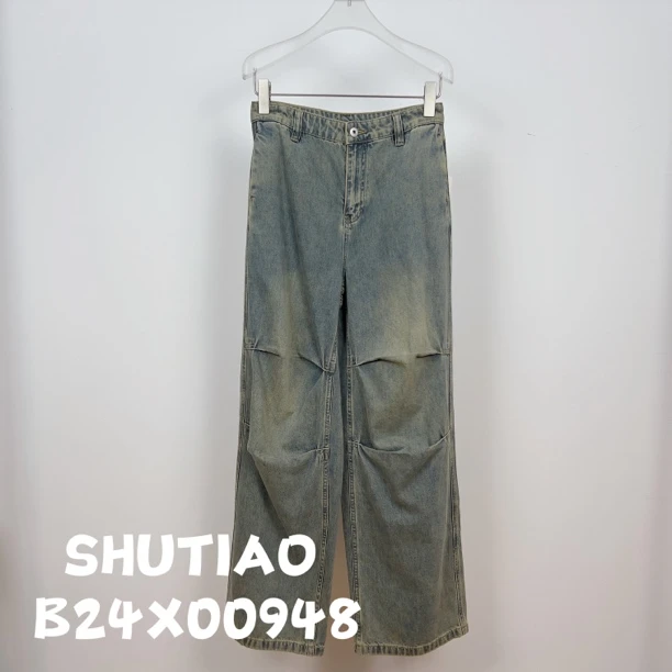 【SHUTIAO】2024秋冬：新款小众设计款牛仔裤B24X00948