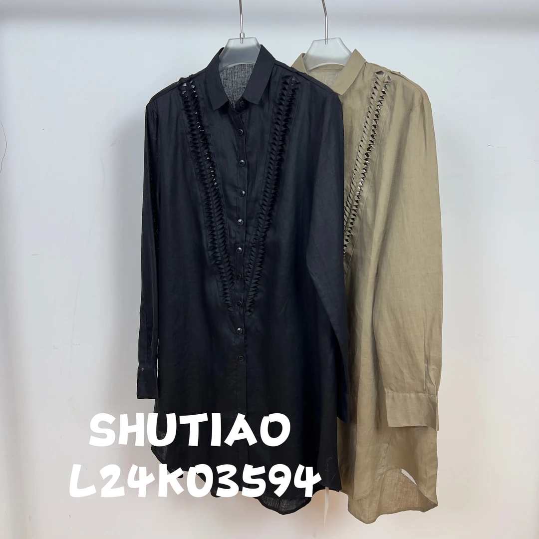 【SHUTIAO】2024秋冬：新款小众设计款衬衫L24K03594