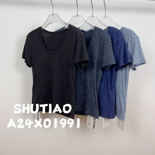 【SHUTIAO】2024秋冬：新款小众设计款T恤A24X01991