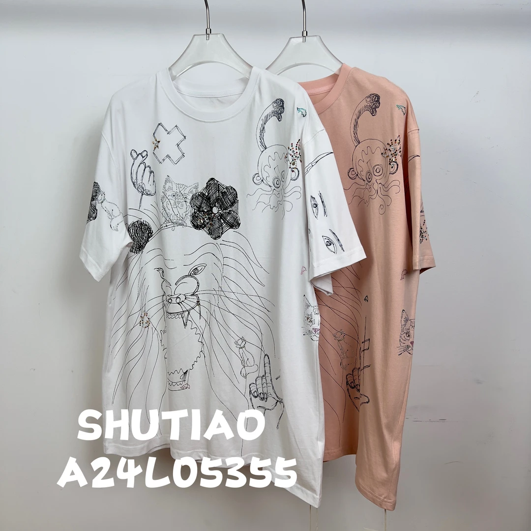 【SHUTIAO】2024秋冬：新款小众设计款T恤A24L05355