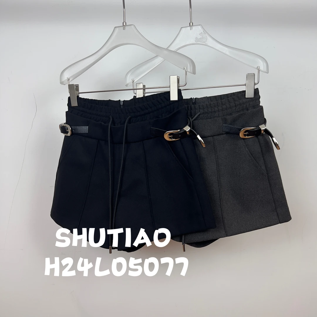 【SHUTIAO】2024秋冬：新款小众设计款短裤H24L05077
