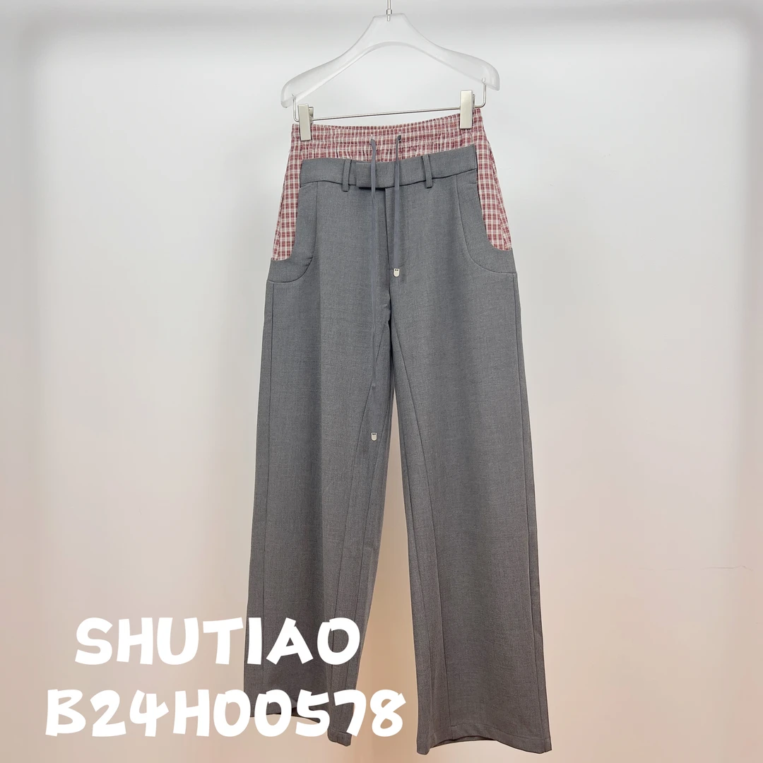 【SHUTIAO】2024秋冬：新款小众设计款裤子B24H00578