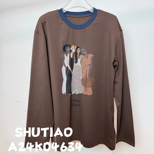 【SHUTIAO】2024秋冬：新款小众设计款T恤A24K04634
