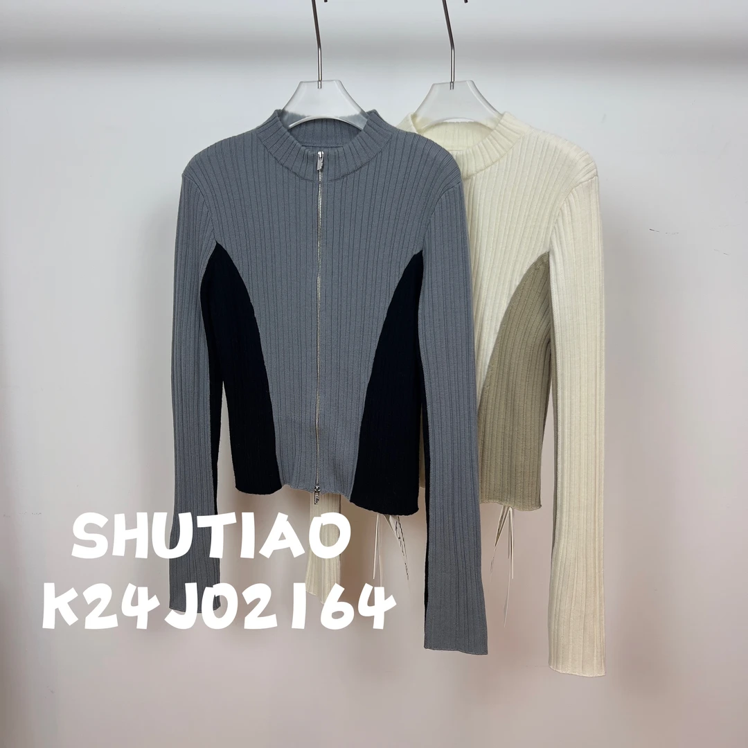 【SHUTIAO】2024秋冬：新款小众设计款开衫K24J02164