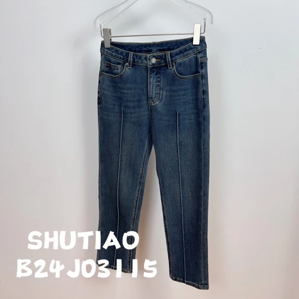 【SHUTIAO】2024秋冬：新款小众设计款牛仔裤B24J03115