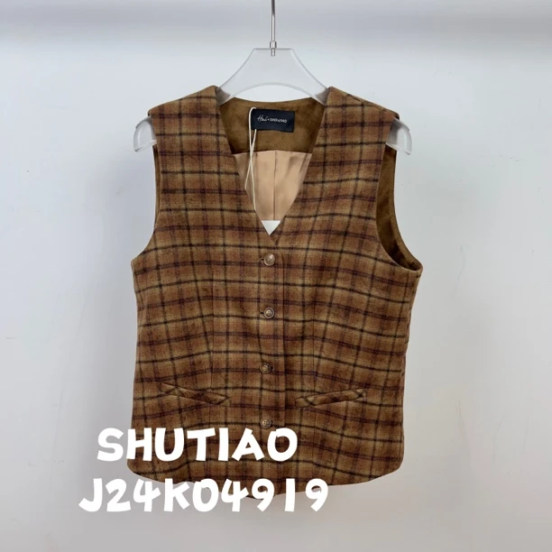 【SHUTIAO】2024秋冬：新款小众设计款马甲J24K04919