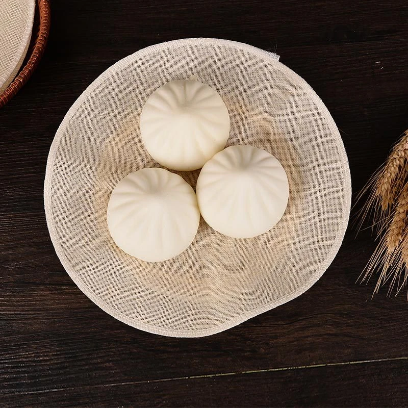 蒸笼布纱布蒸饭布蒸包子馒头不沾蒸布家用笼屉布圆形蒸笼垫布