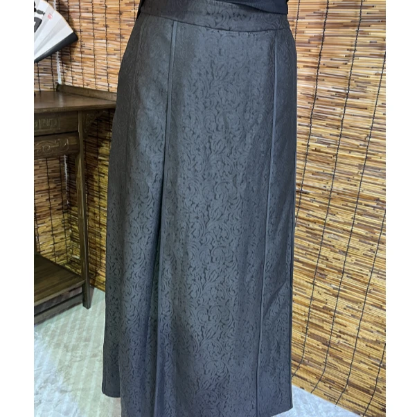 新中式中国风花萝改良版马面裙长款高腰百搭复古民族风时尚提花