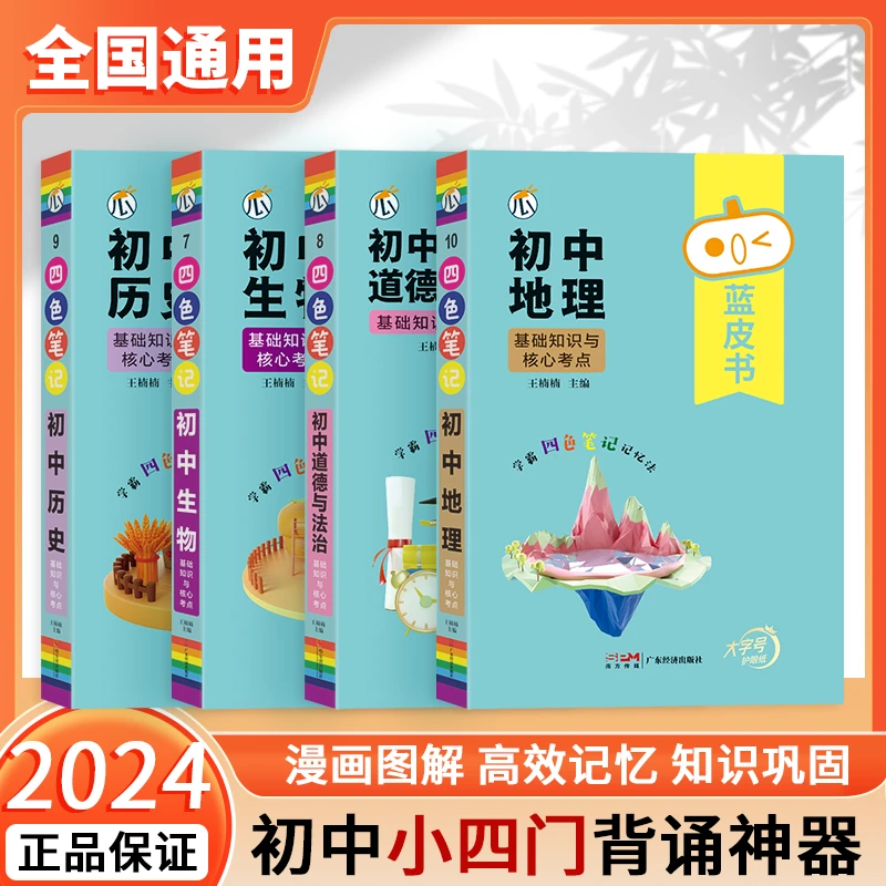 2024【初中小四门】政史地高频考点速记手册全套知识点归纳总结盘点