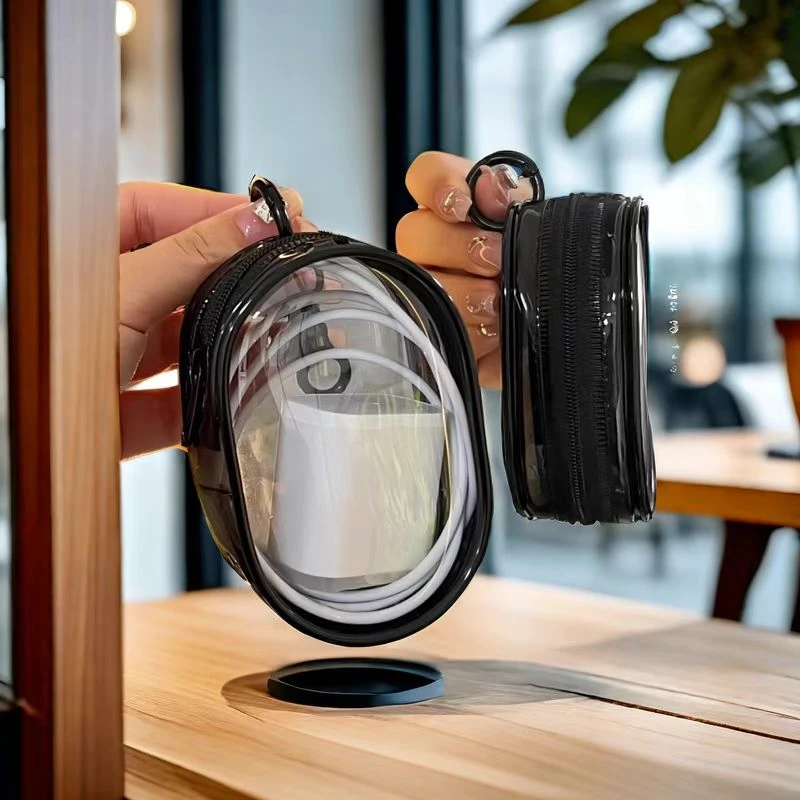 【包好看的】外出耳机手机整理收纳包数据线充电器充电收纳透明绕线