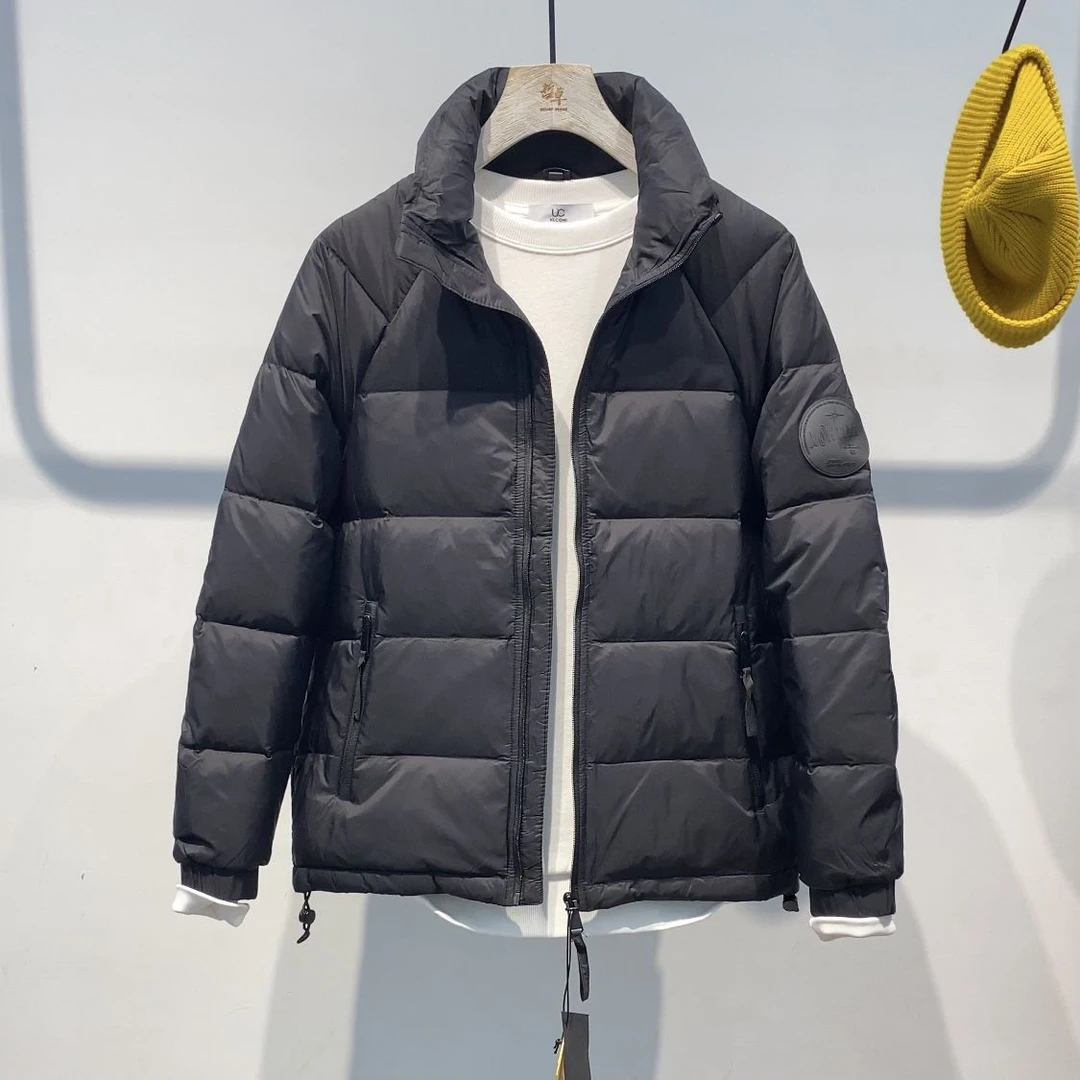 羽绒服男款2023新款冬季白鸭绒短款宽松面包服加厚冬装情侣潮牌
