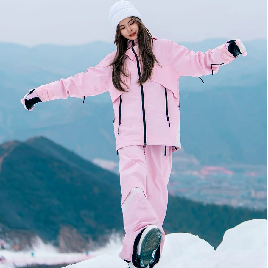 ANTS-PRO滑雪服男女新款专业防水单板滑雪衣雪裤男户外滑雪套装