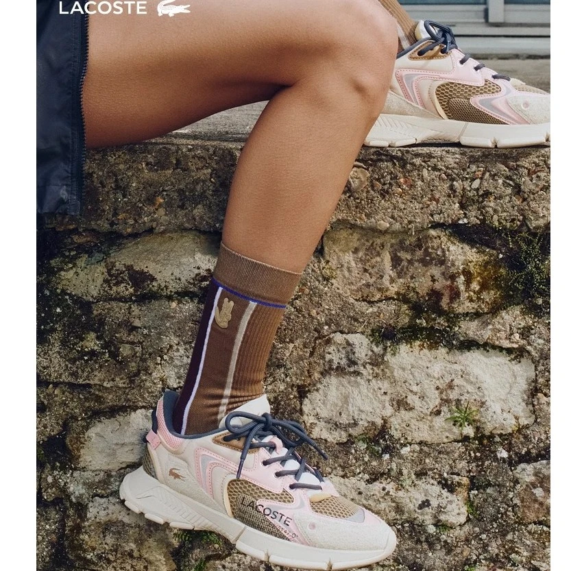 LACOSTE法国鳄鱼女鞋L003 NEO系列时尚拼色运动休闲鞋|46SFA0003
